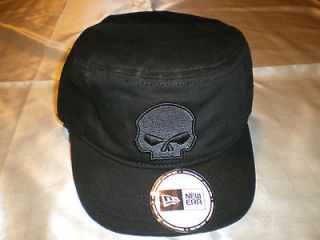   Harley Davidson Black Skull Hat Biker Skullcap Doo Rag Cap Headwrap
