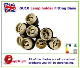   Lots GU10/MR16/MR11 Lamp holder Fitting Base and Heat Protected Cover