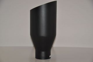 Brand New Flat Black Exhaust Tip 4 IN 7 Out 15 Long HI Temp Powder 
