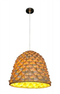 Light Natural Bamboo Pendant Ceiling Light Shade Weave Dome Shaped