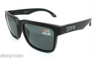 Authentic SPY Helm Matte Black Sunglasses HHBK00 *NEW*