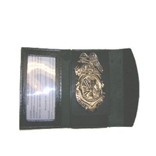 Badge & ID Holder for Police, EMTs, Private Investagator Leather SFV 