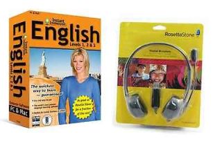 Instant Immersion Learn ENGLISH Language Software with Rosetta Stone 