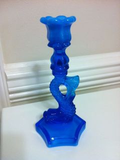 dolphin glass candlestick in Elegant