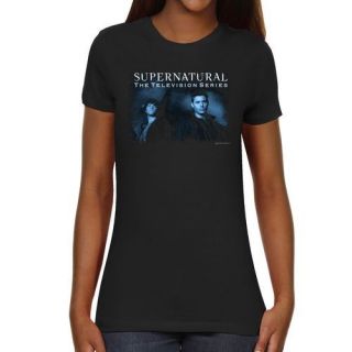 Supernatural Ladies Brothers Slim Fit T Shirt   Black