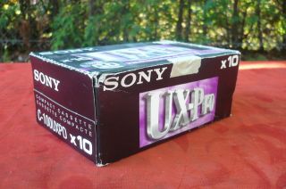   Sealed SONY UX Pro 100 UX 100 High Bias CrO2 Audio Cassette Tape Tapes