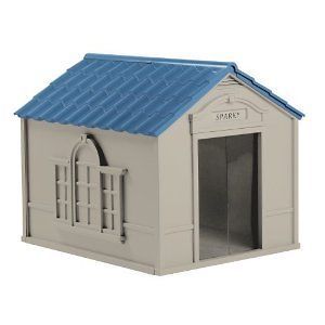   LG Dog House W/ Medium Door Quality Med Floor Outdoor Pet Home New