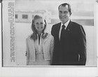 1971 President Nixon Poses With Tricia Nixon At Air Force Base Press 