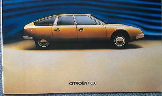 CITROEN CX 2000 2200 UK BROCHURE CIRCA 1974