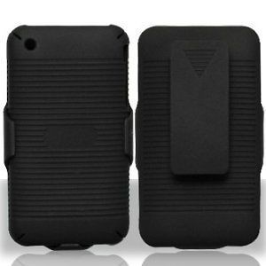 New Belt Clip Shell Holster Cover Case Combo+Stand for Apple iPhone 3G 