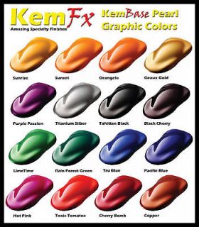   Blue Pink Red Cherry or Copper Pearl BaseCoat Base Coat Car Paint