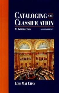 Cataloging and Classification  An Intro