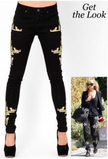 Isabel Marant similar black skinny jeans pants navajo, size 4,6,8,10 