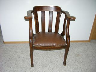 ANTIQUE OFFICE SIDE CHAIR   LOCAL PICK UP ONLY