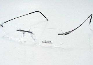 Silhouette Eye​glasses Chassis Titan X 7554 6057 Smoky Gunmetal 
