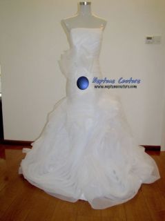 White by Vera Wang VW351011 inspired organza mermaid bridal gown