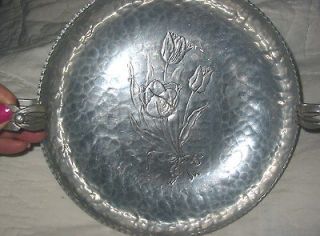   Pewter Fruit Candy Bread Hammerd Flowers Metal Kent Silver Co. Vintage