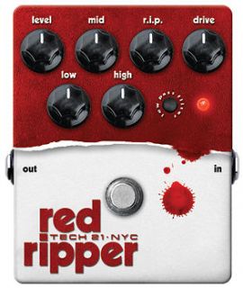 Tech 21 Red Ripper Distortion Bass Pedal w/ George L