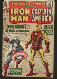   OF SUSPENSE #59 Iron Man Captain America Team Up begins Jack Kirby