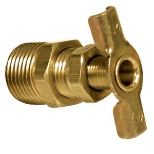 NEW RV 1/2 Water Heater BRASS Drain Valve   Replace your plastic plug