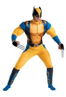 Men Wolverine Origins Classic Muscle Adult Costume size42 46
