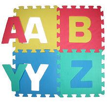 Alphabet Foam Floor Puzzle Mat Nursery ABC Mats Soft 4 Kids Perfect 