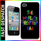 The Worlds Greatest Dad Birthday Gift Hard Case Back For Apple iPhone 