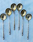 RUSSIAN SILVER 84 SET OF 6 TEA SPOONS CIRCA 1850S BY MA FULLY 