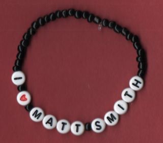 Handmade I LOVE  bracelet to personalise with your own 