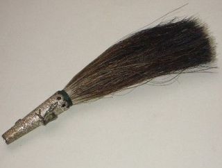Vintage Alpine Oktoberfest Bavarian Gamsbart Animal Hair Brush