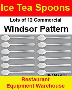 Ice Tea Spoons   Windsor Pattern   12 pc Set   Stainless Steel   New