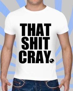   Cray  8 Ball T Shirt  Kanye West  Jay Z  Niggas In Paris  T Shirt