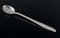 0821 Wm. A Rogers Allure Silver Plate Iced Tea Spoon