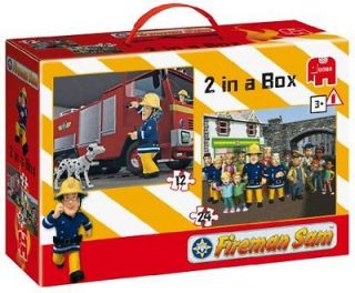 Fireman Sam 2 in 1 Puzzles (12 and 24 Pieces)