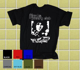 JIM MORRISON poetry club (The Doors) T SHIRT ALL SIZES
