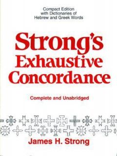 Strongs Exhaustive Concordance by James Strong 1977, Paperback