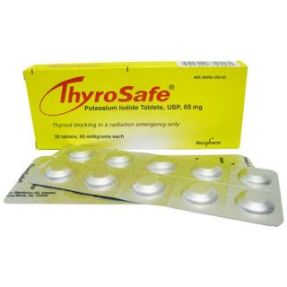 ThyroSafe Potassium Iodide (KI) Tablets    20 Tablets, 65mg   FDA 