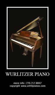 GORGEOUS ART CASE WURLITZER 48 GRAND PIANO &STEINWAY BENCH (WWW 
