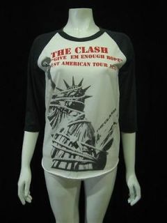 The Clash Punk Rock American tour 1979 T Shirt Women M