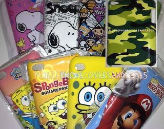 iPod Touch 4th Cartoon Case Lots To Choose Mario Stitch Snoopy 