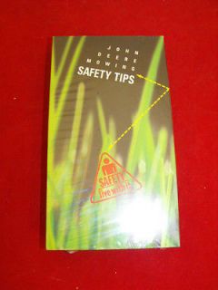 VTG John Deere Mowing Safety Tips VHS Tape New Sealed