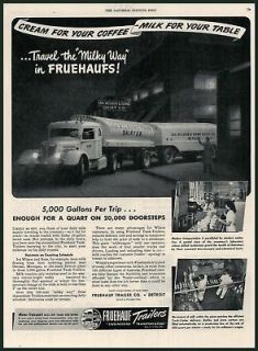 1945 AD Fruehauf trailers Ira Wilson dairy