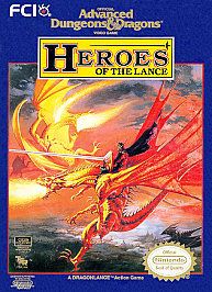Advanced Dungeons Dragons Heroes of the Lance Nintendo, 1991