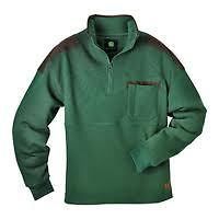 JD37163 John Deere Mens Quarter Zip Fleece Pullover Green Size M