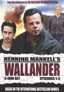 Wallander Episodes 1 3 DVD, 2010, 3 Disc Set