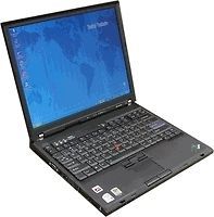 IBM Thinkpad T60 Windows 7 Pro Duo 1.8 Laptop Notebook 1GB WiFi USB