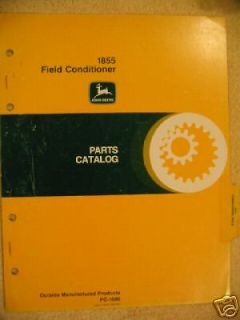 John Deere Conditioners Field F100H Series Dealers Parts Catalog PC 