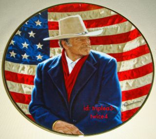 Franklin Mint John Wayne COWBOY LEGEND Very Nice American Patriot 