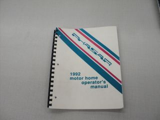 1992 Itasca Phasar Owners manual H body