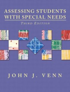   Students with Special Needs by John J. Venn 2003, Hardcover
